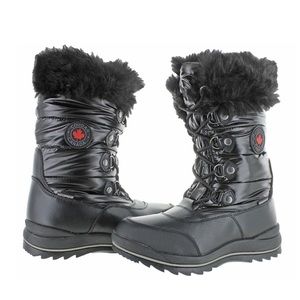 Cougar Canada Cranbrook Faux Gur Lace Up Waterproof Winter Boots Size 9